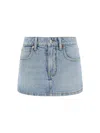 Alexander Wang Denim Shorts In Blue