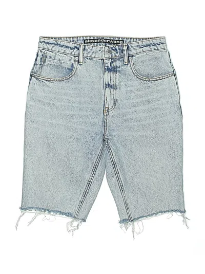 Pre-owned Alexander Wang Denim Shorts In Blue