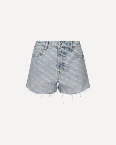 Alexander Wang Denim Shorts In Blue