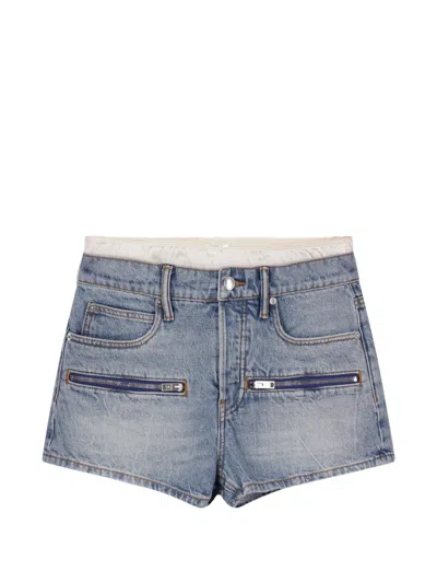 Alexander Wang Denim Shorts In Blue