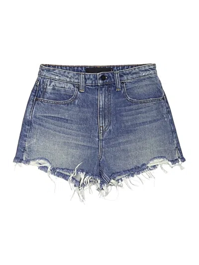 Pre-owned Alexander Wang Denim Shorts In Blue