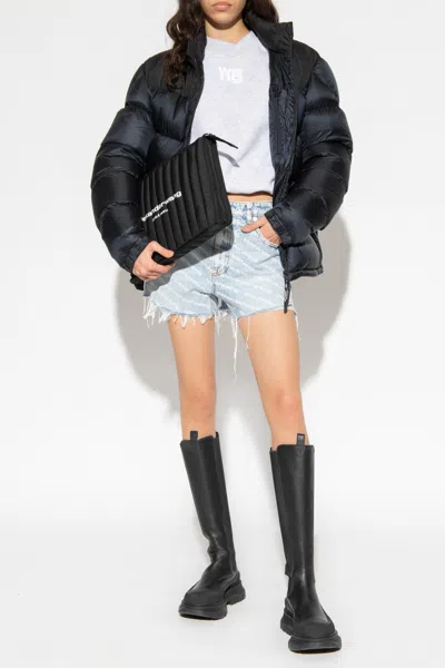 ALEXANDER WANG ALEXANDER WANG DENIM SHORTS WITH LOGO