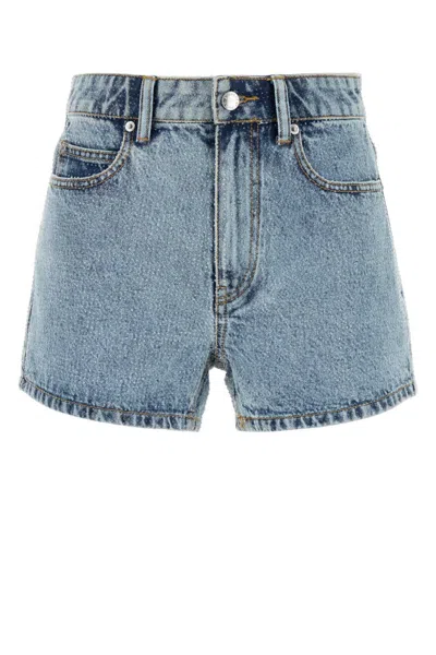 Alexander Wang Denim Shorty Embellished Shorts