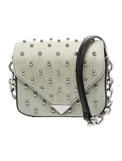 Pre-owned Alexander Wang Denim Shoulder Bag In Blue