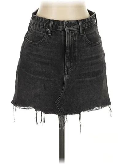 Pre-owned Alexander Wang Denim Skirt In Black