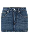 Alexander Wang Blue Denim Shorts In Blue
