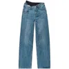 Alexander Wang Asymmetrical Waistband Lace Jeans