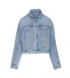 Alexander Wang Denim Track Jacket In Blue