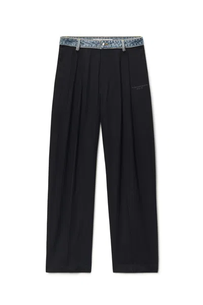 Alexander Wang Hybrid Wide-leg Trousers In Animal Print