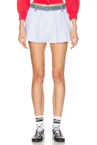 ALEXANDER WANG DENIM WAISTBAND SHORT