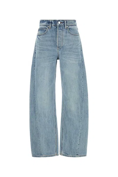 Alexander Wang Denim Wide-leg Jeans In Blue