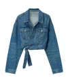 Alexander Wang Wrapped Tucker Jacket In Blue