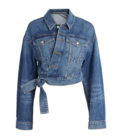 Alexander Wang Denim Jacket In Blue