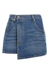 Alexander Wang Mini Skirt In Blue