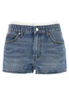 Alexander Wang Denim Hotfix Distressed Shorts