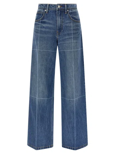 Alexander Wang Denim X  Faded Jeans In Blue