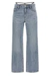 Alexander Wang Prestyle Diamante Charm Jeans In Blue