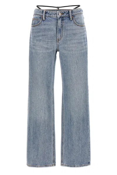 ALEXANDER WANG DENIM X ALEXANDER WANG 'PRESTYLE DIAMANTE CHARM' JEANS