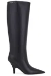 Alexander Wang 85mm Diablo Leather Tall Boots In Black