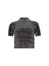 Alexander Wang Digital Animal Print Chenille Top Soft Grey