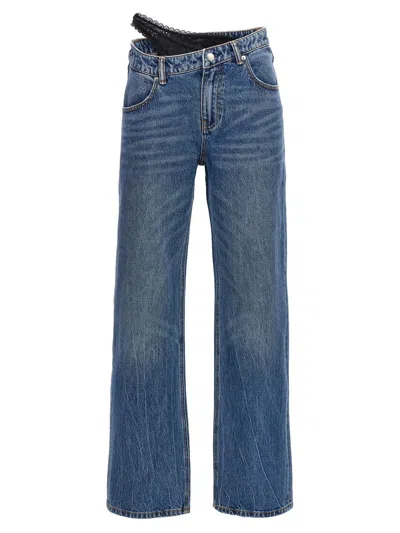 ALEXANDER WANG ALEXANDER WANG 'DIP SIDE LACE UNDIE' JEANS