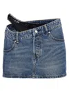 ALEXANDER WANG ALEXANDER WANG 'DIP SIDE LACE UNDIE' MINI SKIRT