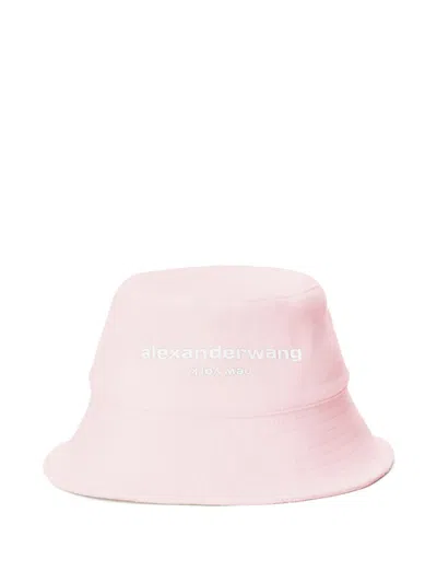 Alexander Wang Distressed Bucket Hat In Rosa
