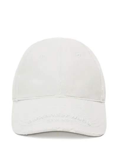 Alexander Wang Distressed Cap In Orange