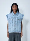 Alexander Wang Women Distressed Denim Vest
