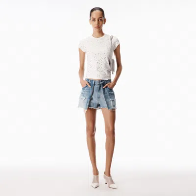 Alexander Wang Distressed Layered Short