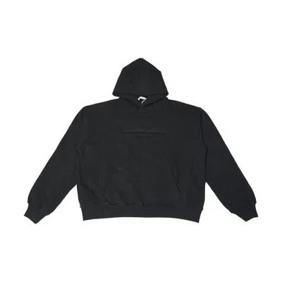 Alexander Wang Distressed Logo Hoodie Black