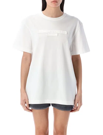 Alexander Wang Distressed Logo T-shirt In White