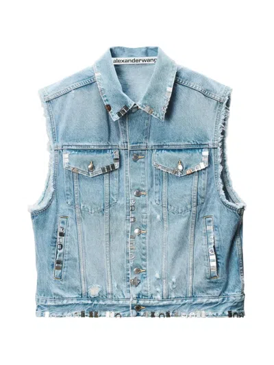 ALEXANDER WANG DISTRESSED OVERSIZED VEST