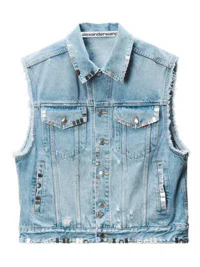 Alexander Wang Distressed Oversized Vest With Hardware