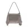 Alexander Wang Divina Clutch Bag  Mesh Silver In Metallic