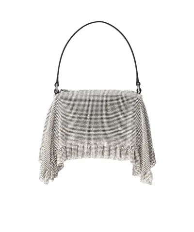 ALEXANDER WANG ALEXANDER WANG DIVINA POCHETTE CRYSTAL MESH BAG