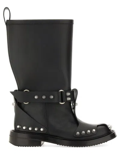 Alexander Wang Black Dixon Buckle Boots