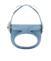 Alexander Wang Dome Leather Mini Bag In Blue