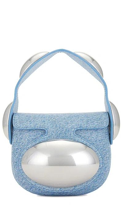 Alexander Wang Dome Leather Mini Bag In Blue
