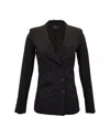 Alexander Wang Double-breasted Blazer In Black Wool In Black