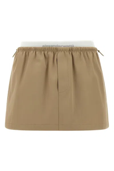 ALEXANDER WANG DOUBLE LAYER WAIST SKIRT