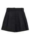 Alexander Wang Flared Shorts In Black