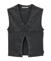 Alexander Wang Double V-neck Tank Top In Black