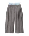 Alexander Wang Tailored Culottes In Gray