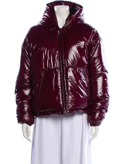 Pre-owned Alexander Wang Down Jacket In Burgundy