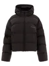 Alexander Wang Short Quilted Down Jacket With Reflective Logo Clothing