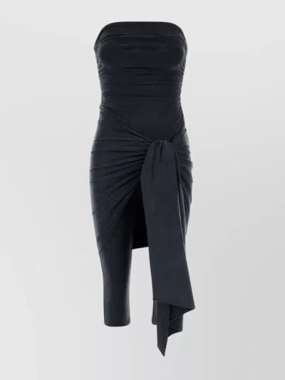 ALEXANDER WANG DRAPED FRONT STRETCH LYOCELL JUMPSUIT