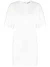 Alexander Wang White Draped Minidress In White