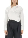 Alexander Wang Women Draped Shirt In White