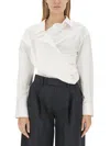 Alexander Wang Women Draped Shirt In White